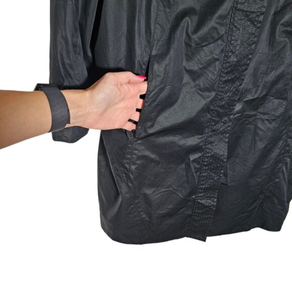 Helmut Lang black hooded trench coat size L - Picture 3 of 13